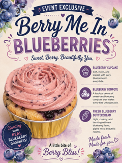Berry Me In Blueberries (MUST be ordered in dozen quantities)