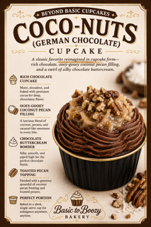 CoCo-Nuts — German Chocolate (MUST be ordered in dozen quantities)