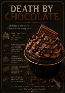 Death By Chocolate (MUST be ordered in dozen quantities)
