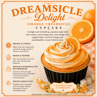Dreamsicle Delight — Orange Creamsicle (MUST be ordered in dozen quantities)